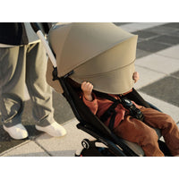 Stokke YOYO³ Newborn Shell 6+ Complete Baby Stroller Set - Black Frame with Stone Newborn Shell & 6+ Color Pack (Pre-Order; Est. Delivery in 4-6 Weeks)