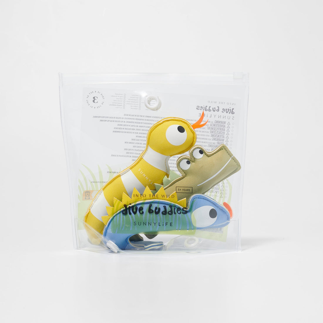 SUNNYLiFE Dive Buddies Set into The Wild Multi Set of 3