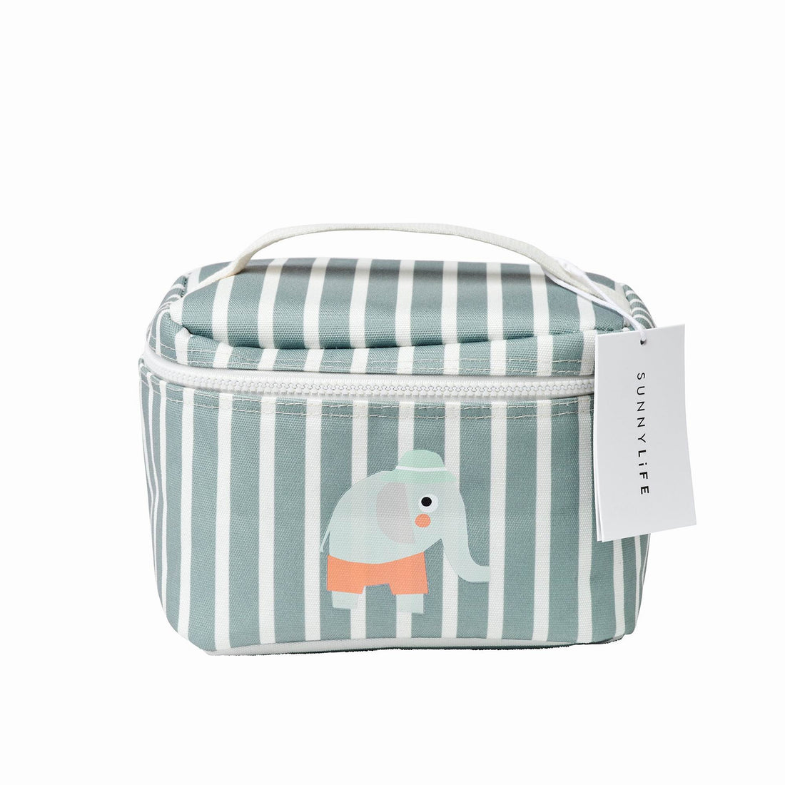 sunnylife-kids-lunch-bag-eli-the-elephant-green-stripe-kitchen-sunl-s61klbeg-01
