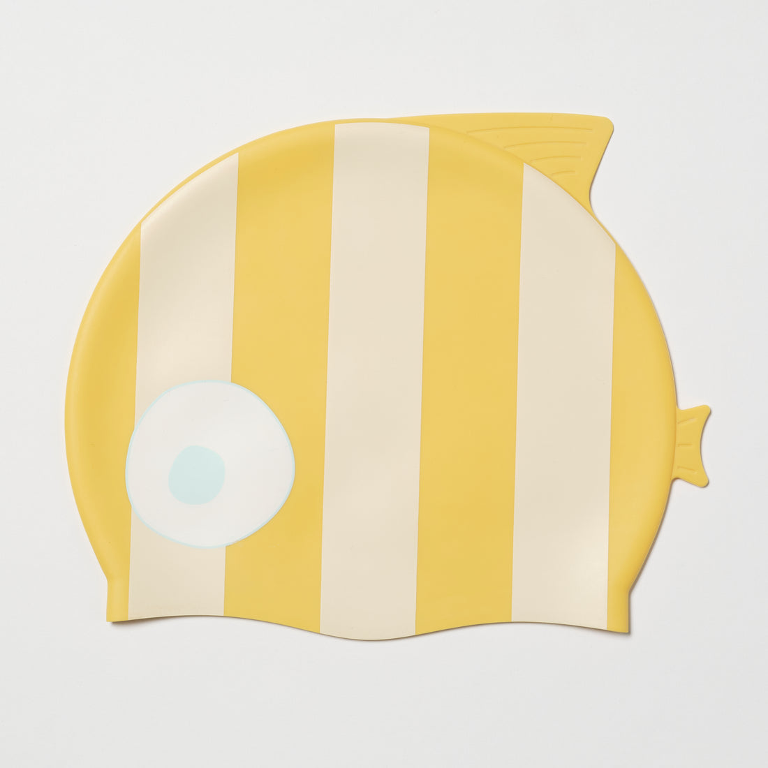 sunnylife-kids-swimming-cap-finn-the-fish-mustard-stripe-sunl-s51scmst