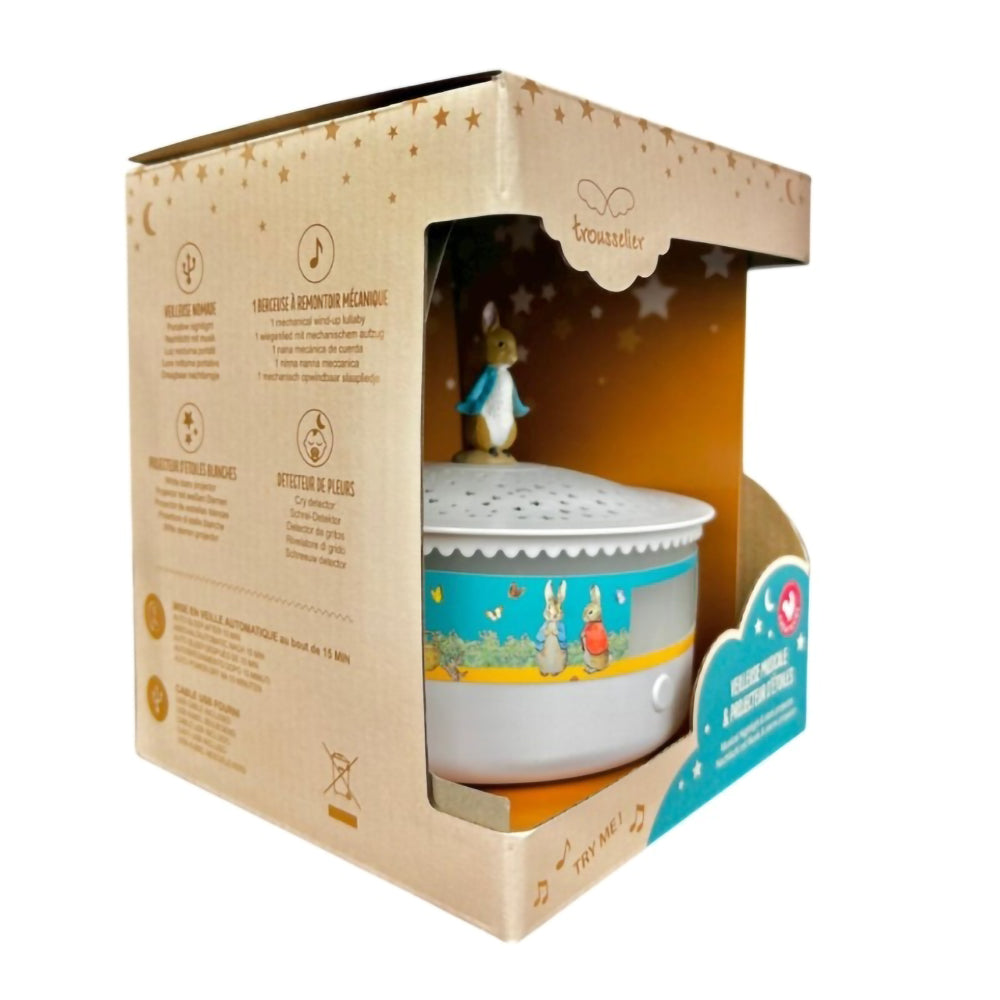 trousselier-night-light-star-projector-peter-rabbit-14-cm-musical-cry-detection-usb-rechargeable