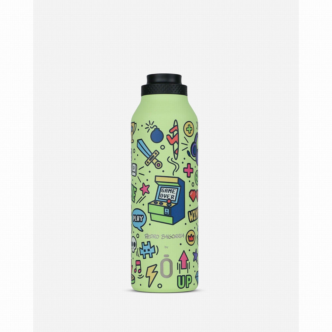 unbott-mii-insulated-bottle-600ml-pedro-baigorria-retro-gamer-sharp-green-kitchen-runb-99103069-02