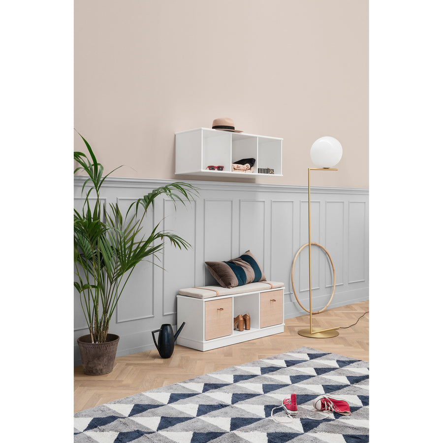 Oliver Furniture Wood Wall Shelving Unit 5x2 Horizontal Shelf with Support (Pre-Order; Est. Delivery in 2-3 Months)