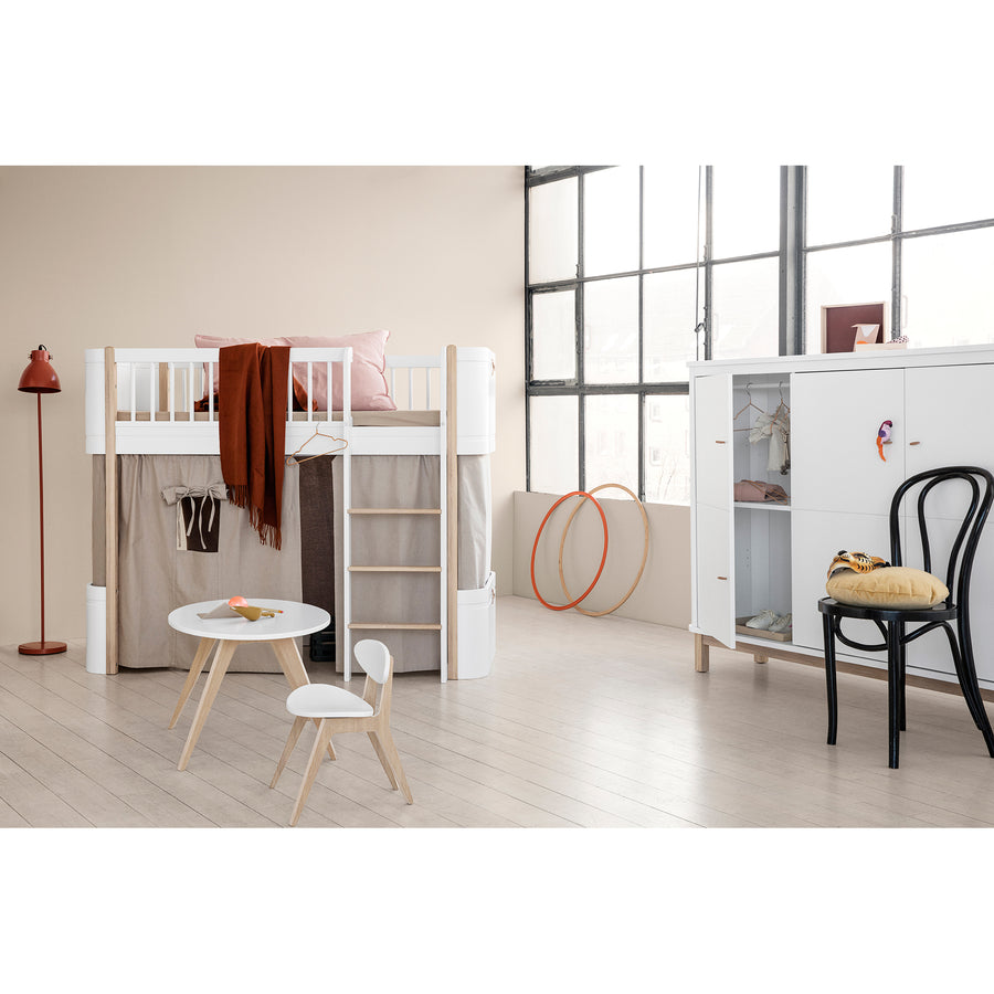 Oliver Furniture Wood Multi Cupboard 3 Doors White