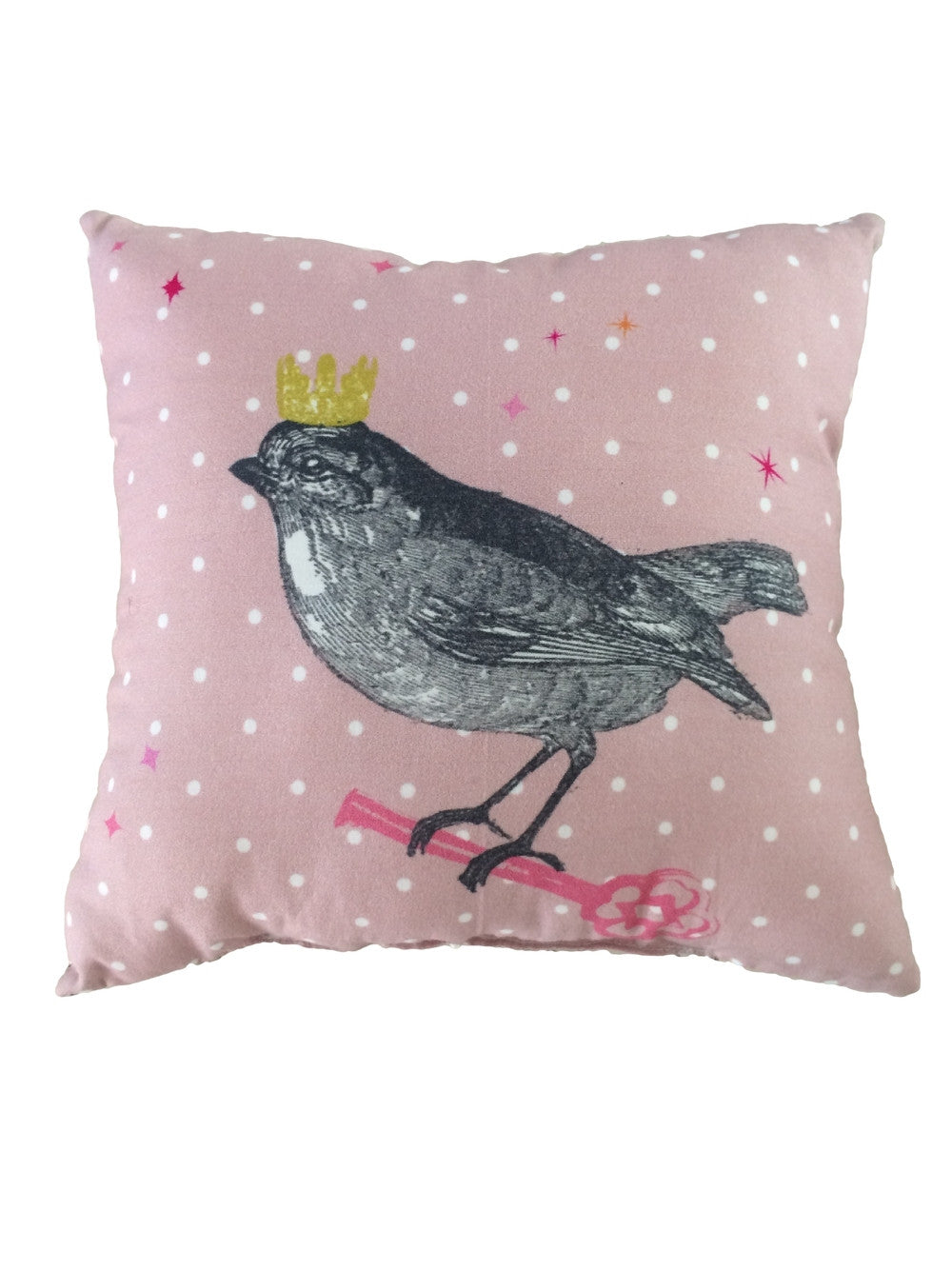 Barnabe Bird Musical Cushion - Pink
