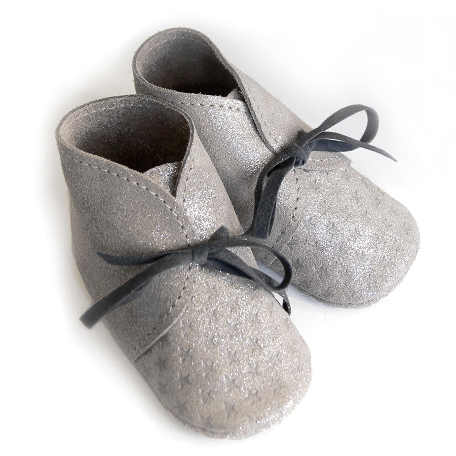 Barnabe Infant Leather Bootees - Nuage