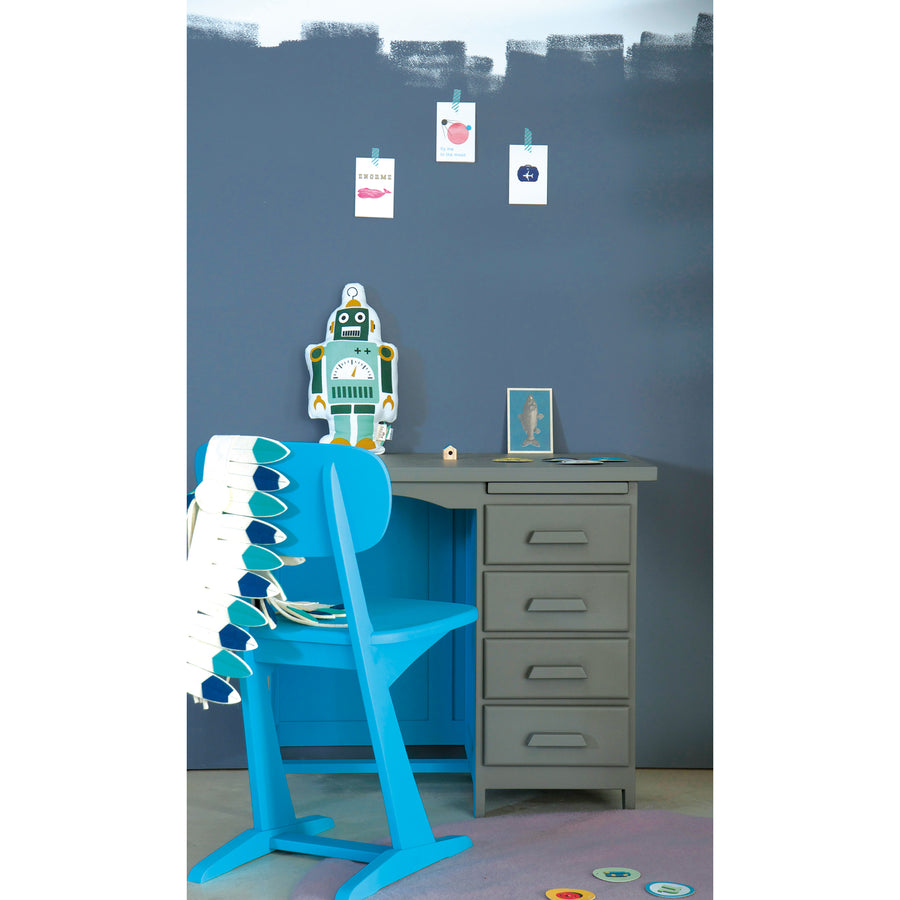 Laurette Bureau de Comptable Accountant Desk Rose / Grey (Pre-Order; Est. Delivery in 3-4 Months)