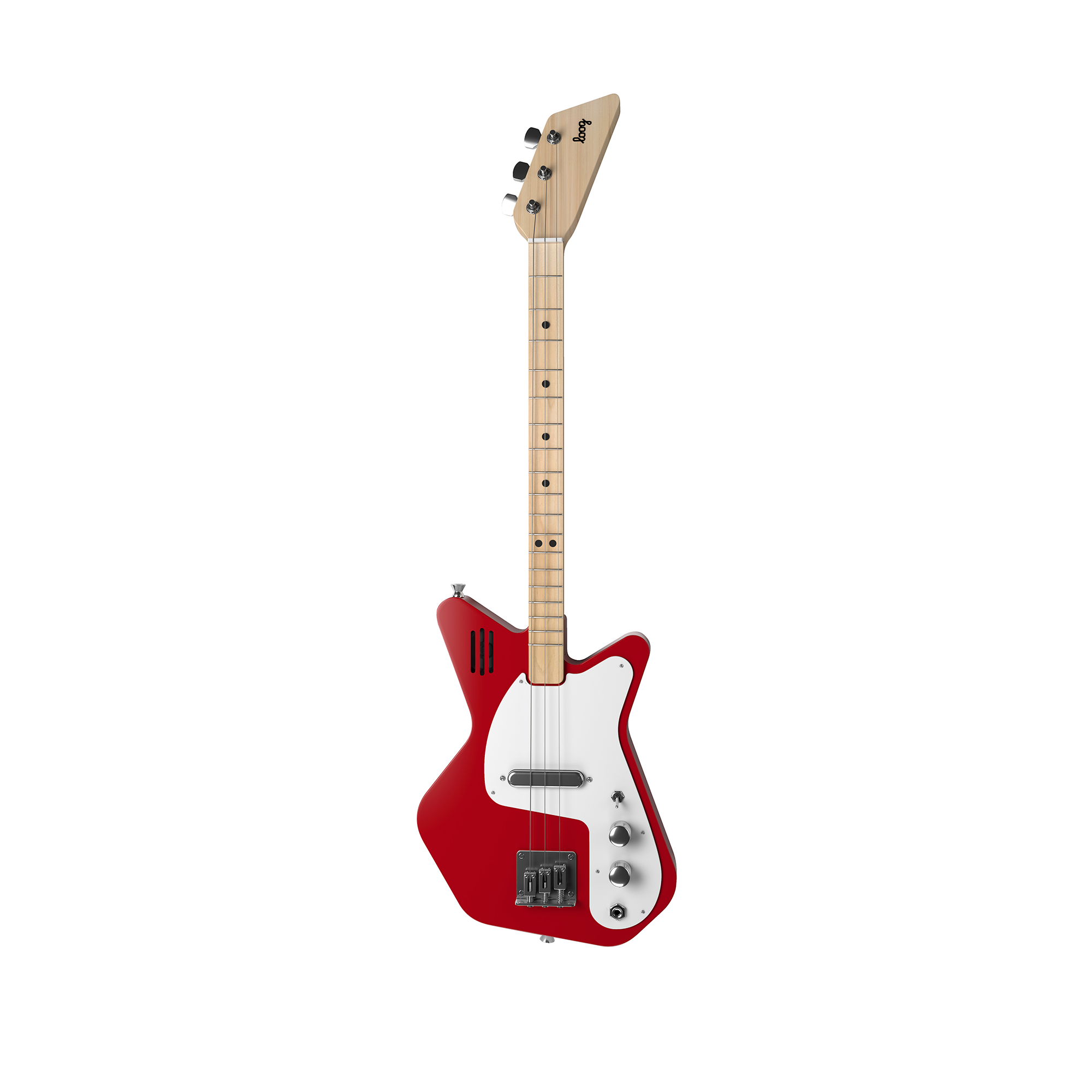 Loog Pro Electric with Built-In Amp Guitar Bundle with Bag, Strap and Wall Hanger (Includes FREE App, Flashcards & Chord Diagram)