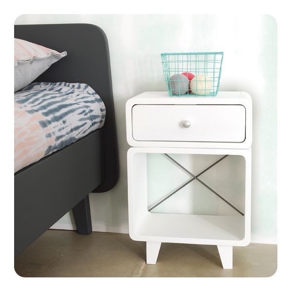 Laurette Chevet Zzz Bedside Table Rose (Pre-Order; Est. Delivery in 3-4 Months)