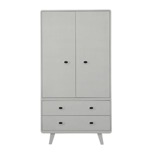 Laurette Armoire Toi & Moi Wardrobe Grey (Pre-Order; Est. Delivery in 3-4 Months)
