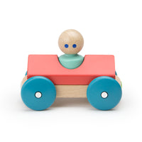 Tegu Magnetic Racers Poppy Racer Wooden Blocks