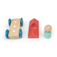 Tegu Magnetic Racers Poppy Racer Wooden Blocks