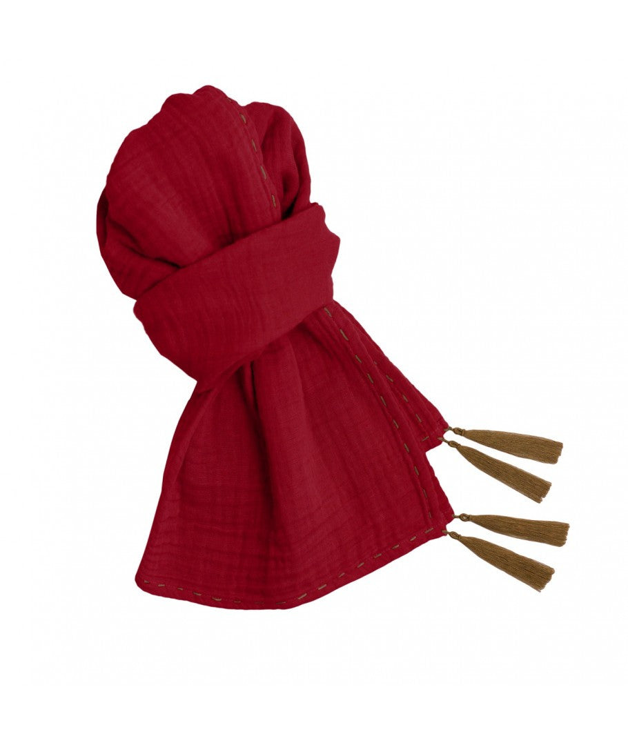 Numero 74 Ruby Red Woman Scarf