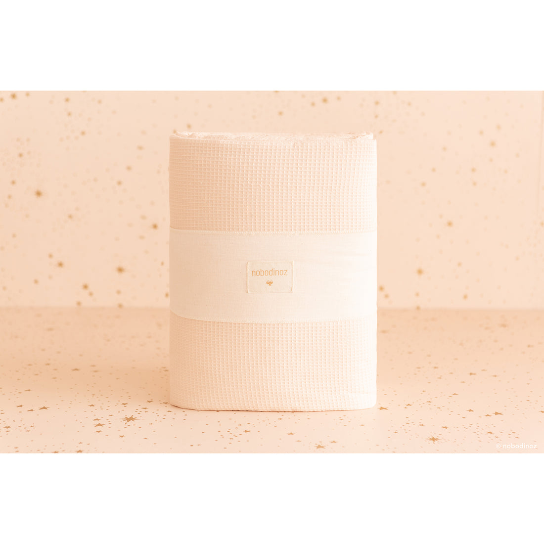 nobodinoz Nest Cot Bumper Honey Comb Dream Pink