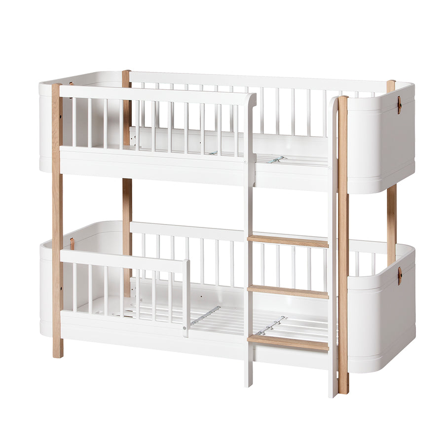 Oliver Furniture Wood Mini+ Low Bunk Bed White/Oak