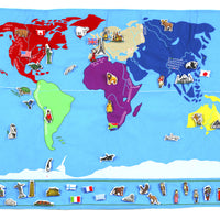 Oskar and Ellen Soft World Wall Map