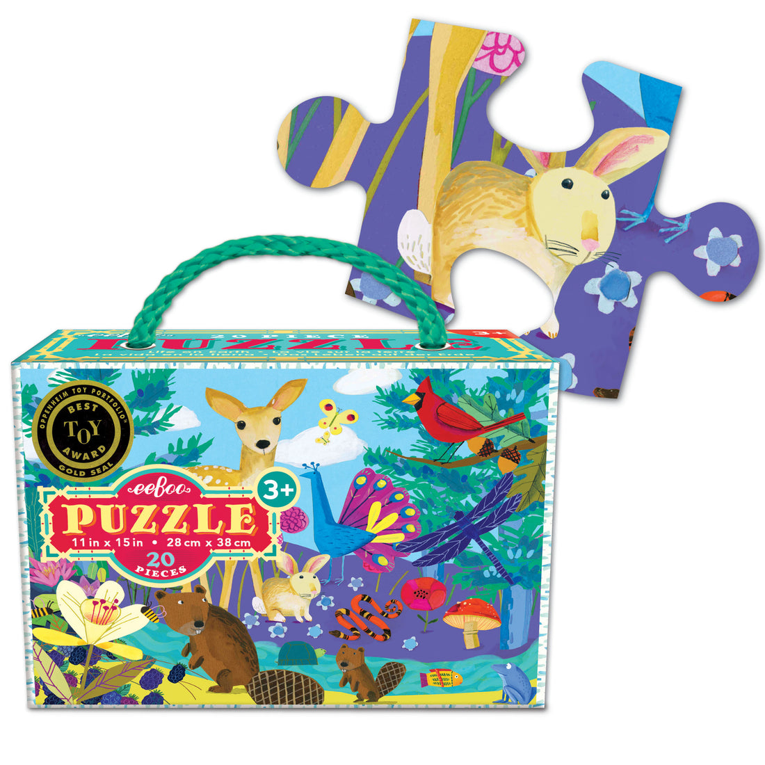eeBoo Life on Earth 20 Piece Puzzle