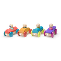 Tegu Magnetic Racers Orange Racers Wooden Blocks