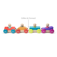 Tegu Magnetic Racers Orange Racers Wooden Blocks