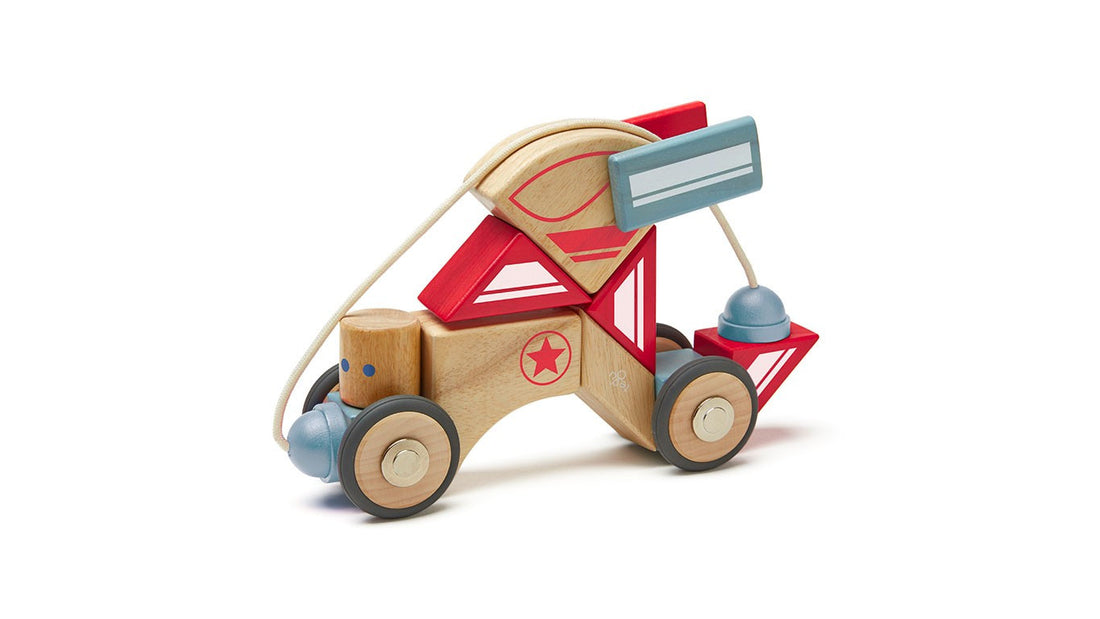 Tegu Stunt Team Skyhook Magnetic Wooden Block