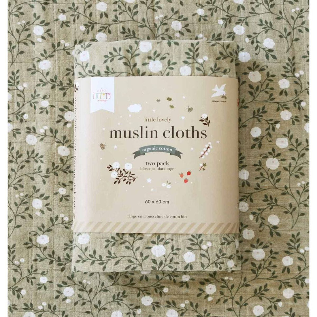 a-little-lovely-company-muslin-cloth-set-of-2-blossom-dark-sage-baby-nursery-allc-mublgr05-00004