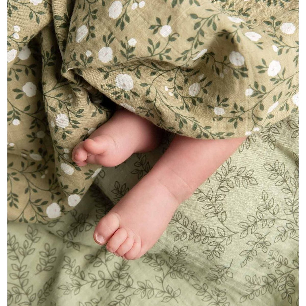 a-little-lovely-company-muslin-cloth-set-of-2-blossom-dark-sage-baby-nursery-allc-mublgr05-00006