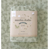 a-little-lovely-company-muslin-cloth-set-of-2-leaves-sage-baby-nursery-allc-mulegr02-00004