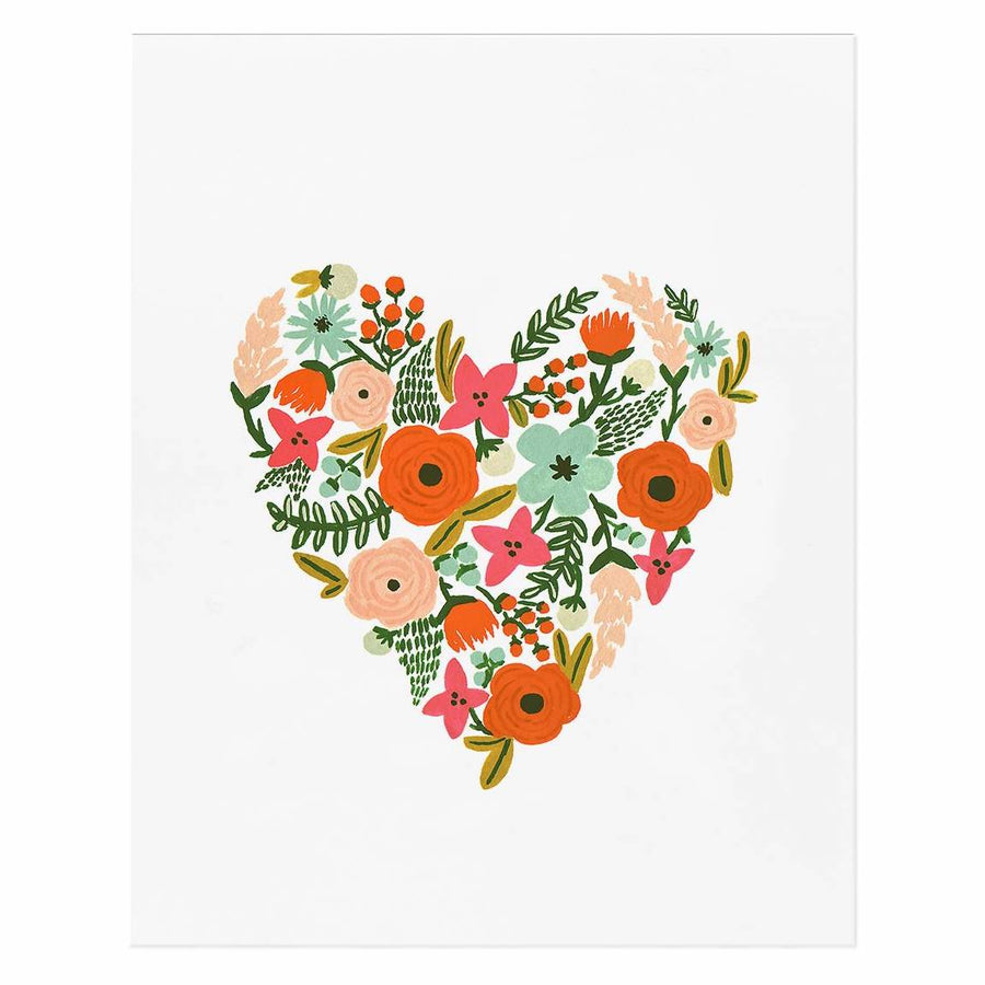 Rifle Paper Co Floral Heart Print