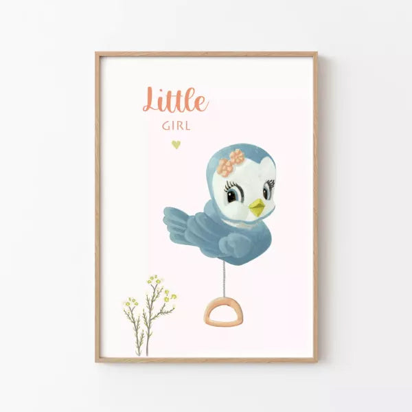 barnabe-aime-le-cafe-postcard-little-girl-barn-cartes-girl