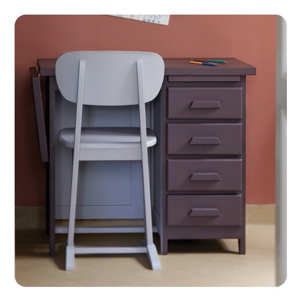 Laurette Bureau de Comptable Accountant Desk Rose / Grey (Pre-Order; Est. Delivery in 3-4 Months)