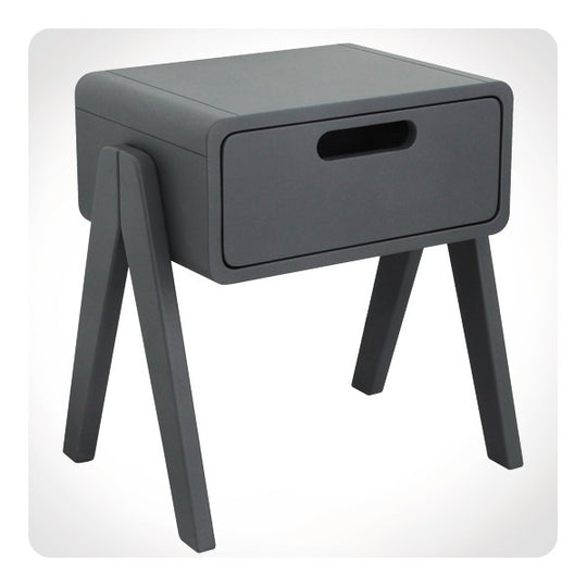 Laurette Chevet Petit Robot Bedside Table Mouse Grey