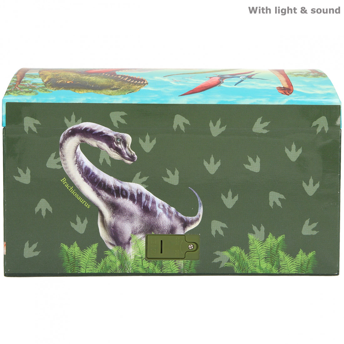 Depesche Dino World Treasure Chest with Code, Sound and Light