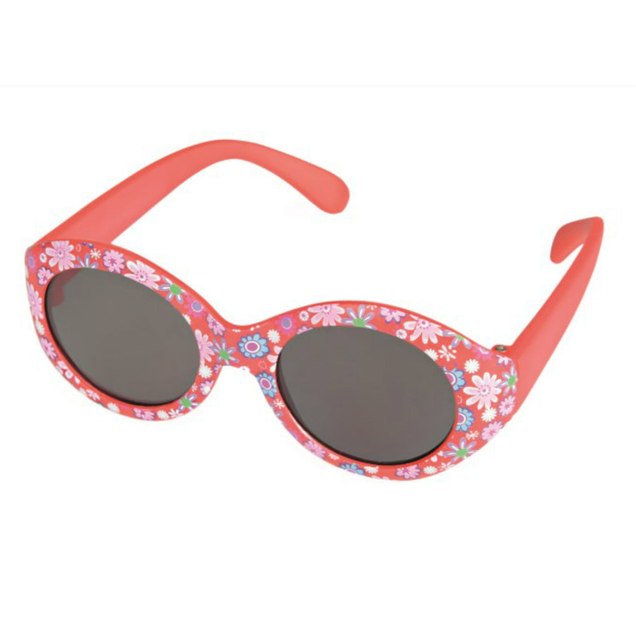 Red with Flowers Baby Sunglasses