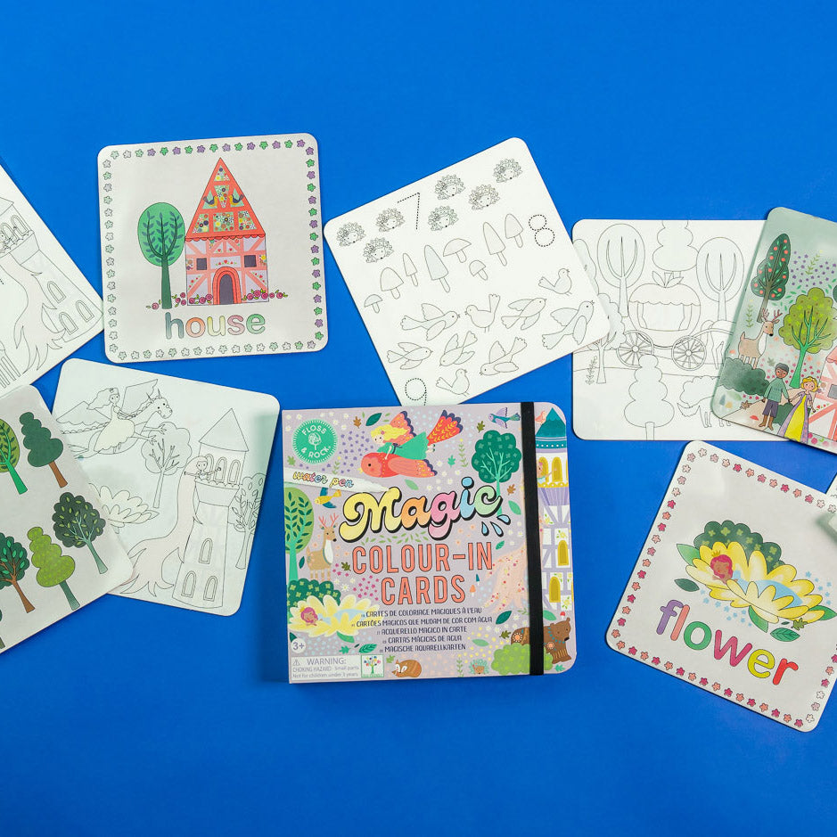 Floss & Rock Magic Colour Changing Water Cards - Fairy Tale