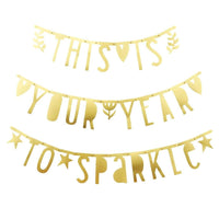 A Little Lovely Company Letter Banner - Gold