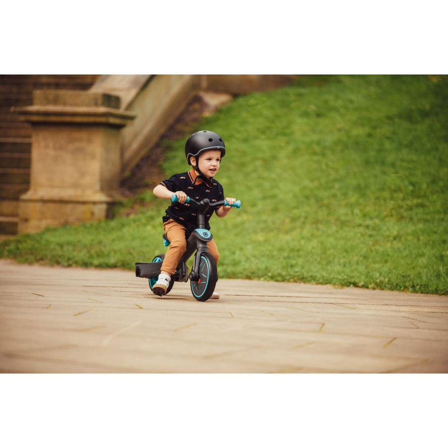 Globber Explorer Trike 4 In 1 - Teal (With Headrest) (10m - 5y)