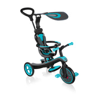 Globber Explorer Trike 4 In 1 - Teal (With Headrest) (10m - 5y)