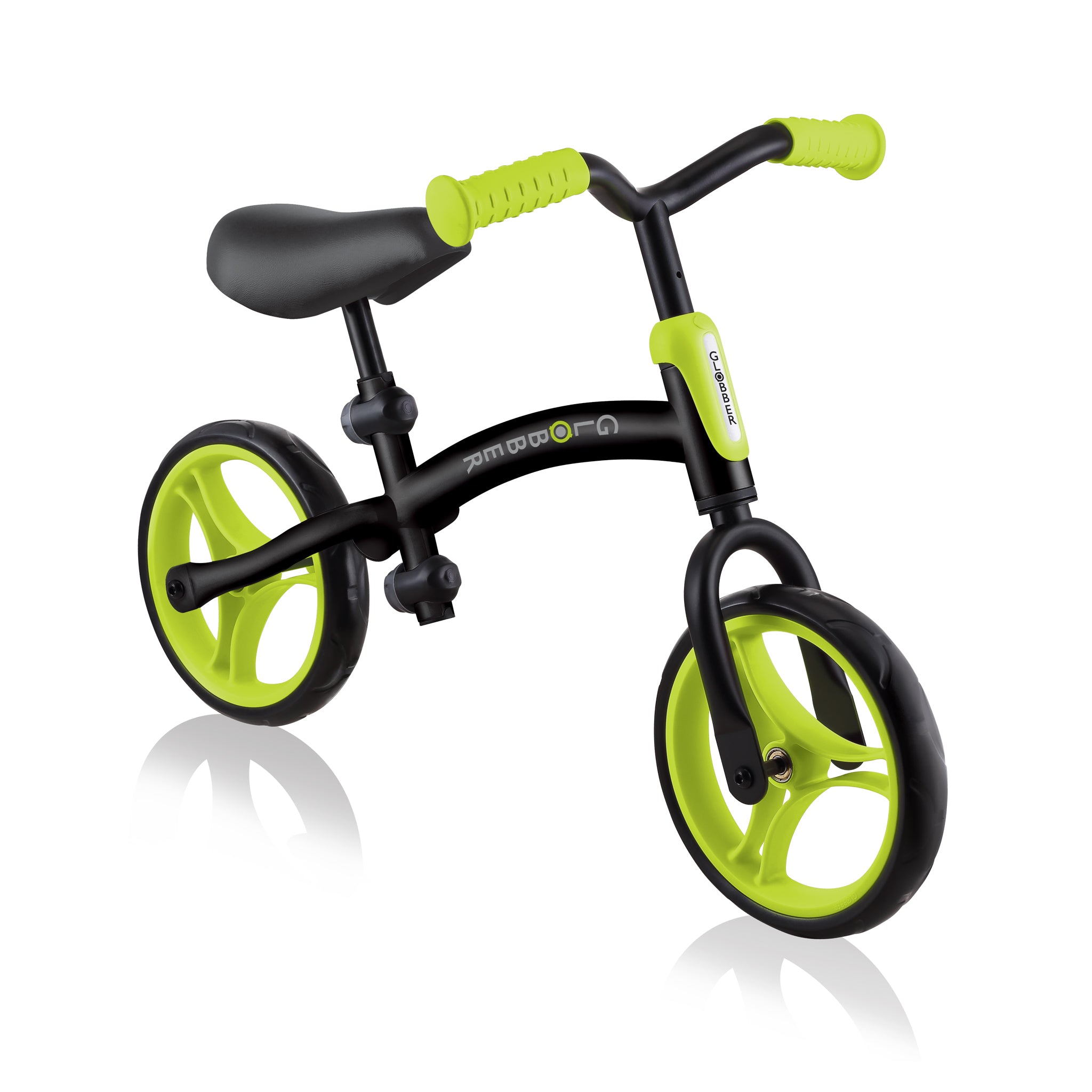 Globber Go Bike Balance Bike - Black / Lime Green (2 - 5Y) (Online Exclusive)