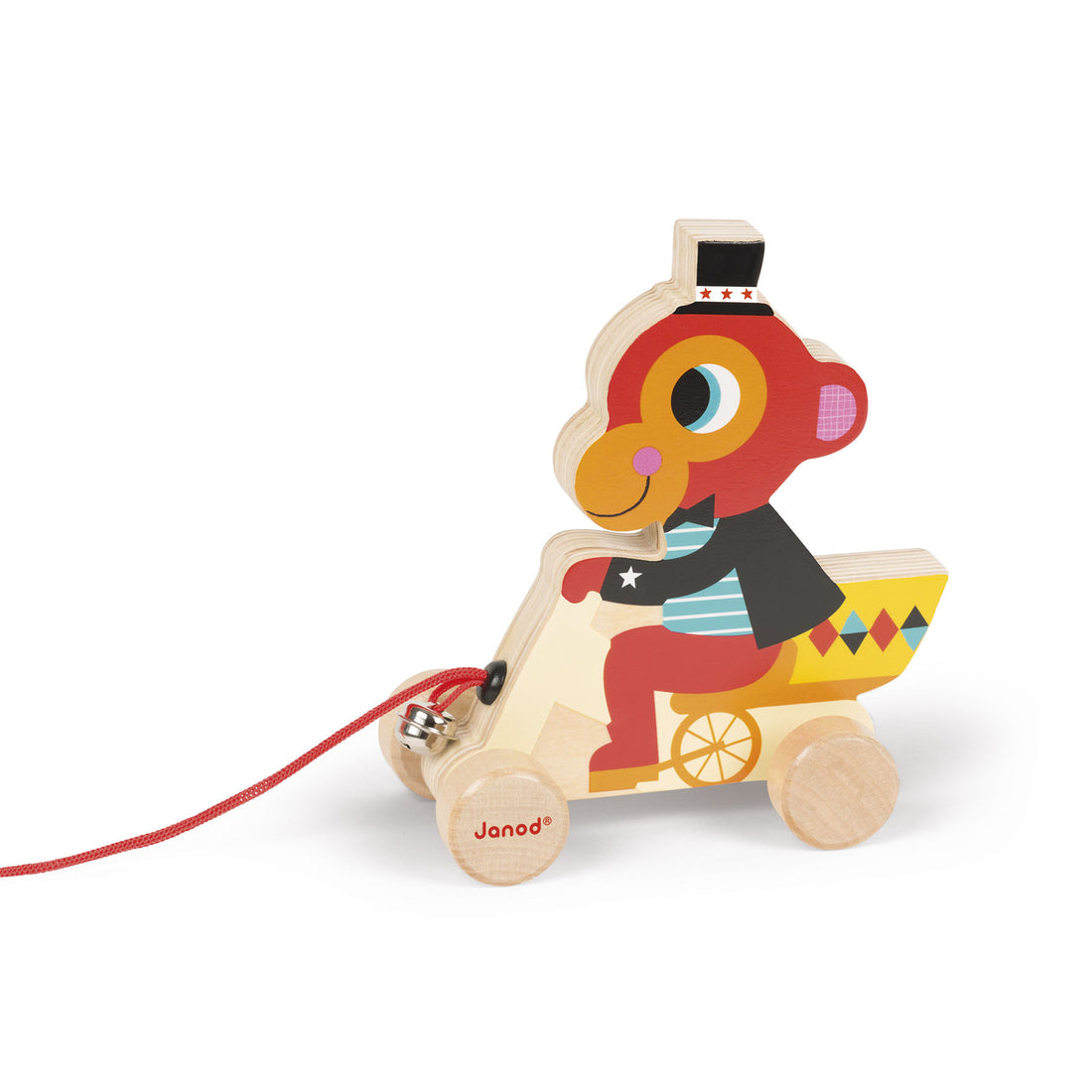 janod-circus-pull-along-toy-monkey- (2)