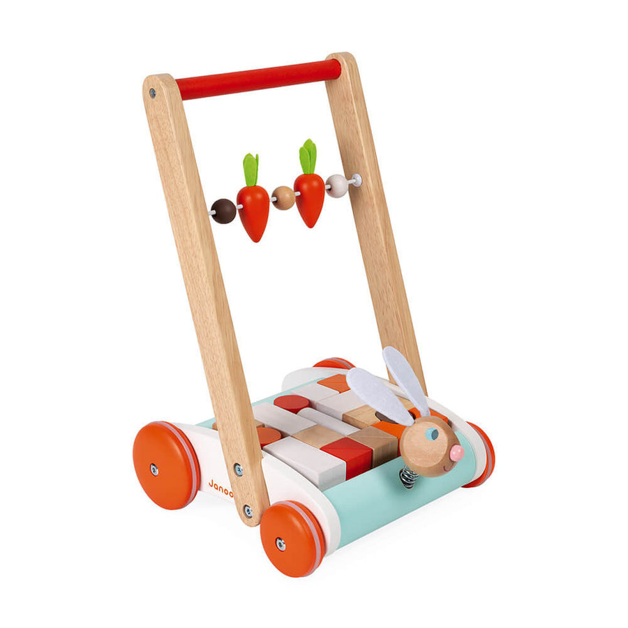 Janod Rabbit Block Cart