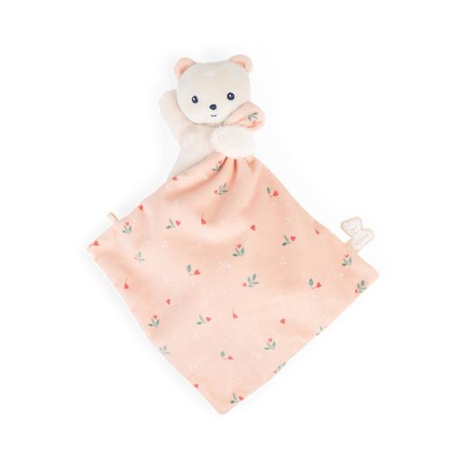 Kaloo Doudou BEAR CARRÉ DOUCEUR LEAVES OF LOVE