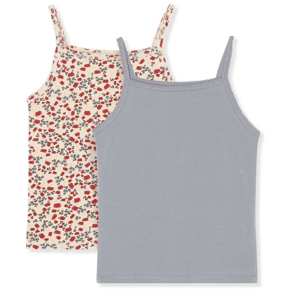 konges-sløjd-2-pack-basic-strap-top-poppy-kong-s22ks2771-poppy-2y-