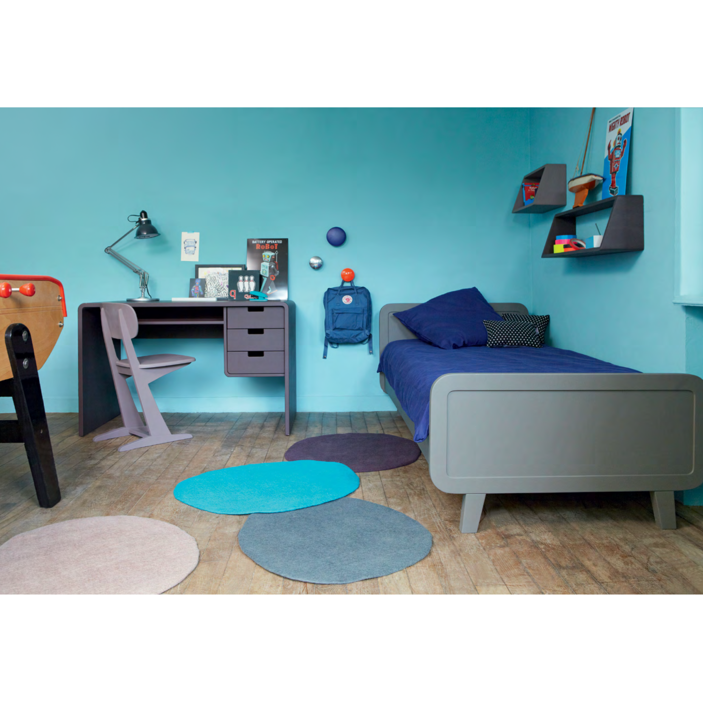 Laurette Bureau L65 Desk Mouse Grey (Pre-Order; Est. Delivery in 3-4 Months)