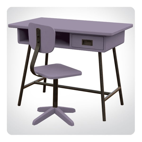Laurette Bureau La Classe Desk and Chair Purple (Pre-Order; Est. Delivery in 3-4 Months)