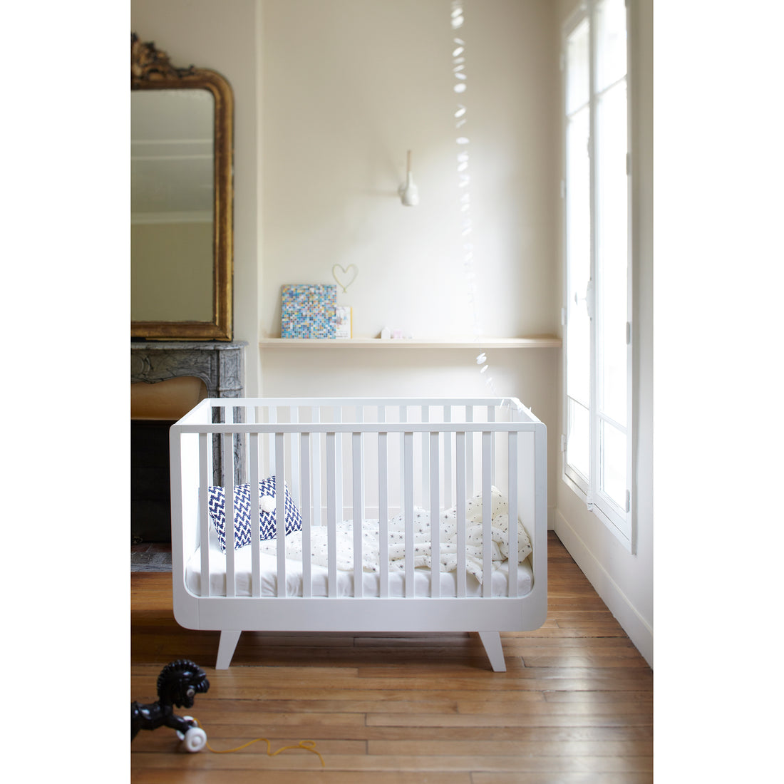 Laurette Lit Joli Môme Crib 60x120cm Grey (Pre-Order; Est. Delivery in 3-4 Months)