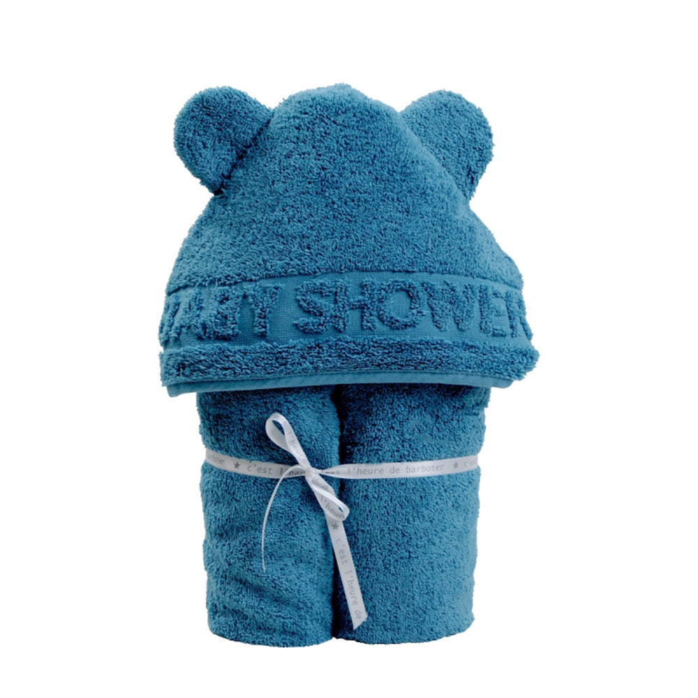 little-crevette-hooded-towel-babyshower-duck-green- (1)