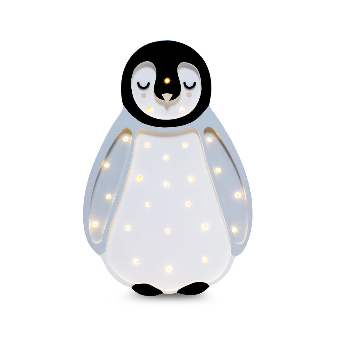 Little Lights Baby Penguin Lamp - Light Grey (Pre-Order; Est. Delivery in 4-8 Weeks)