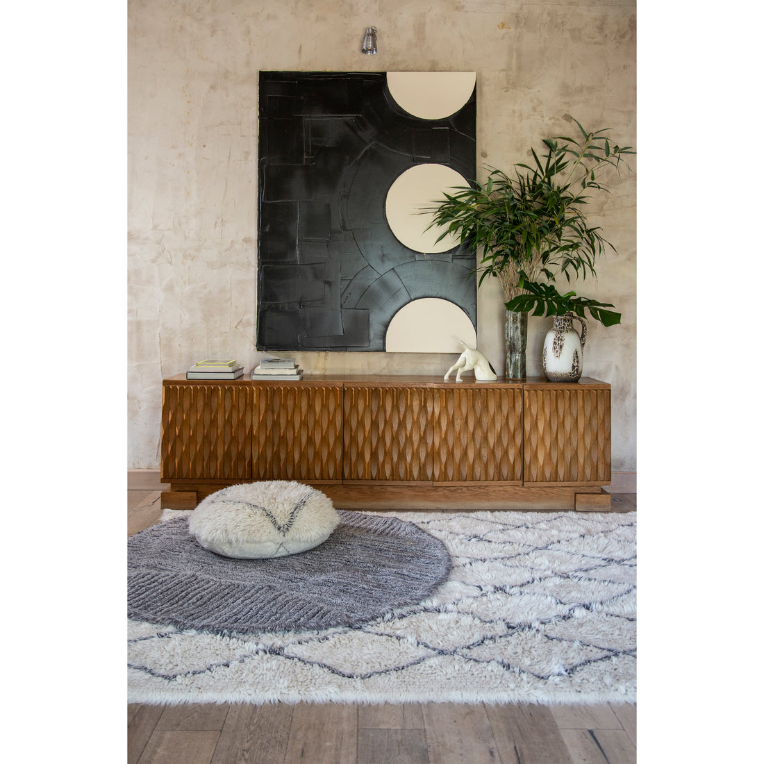 Lorena Canals Bohemian Classics Bereber Soul Woolable Machine Washable Pouffe (Online Exclusive)