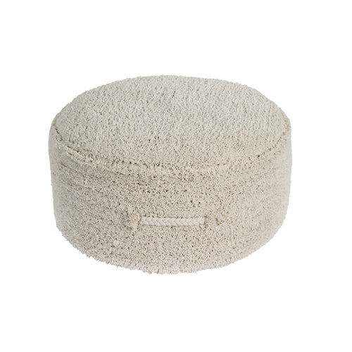 Lorena Canals Re-Edition Pyjama Party Chill Natural Machine Washable Pouffe