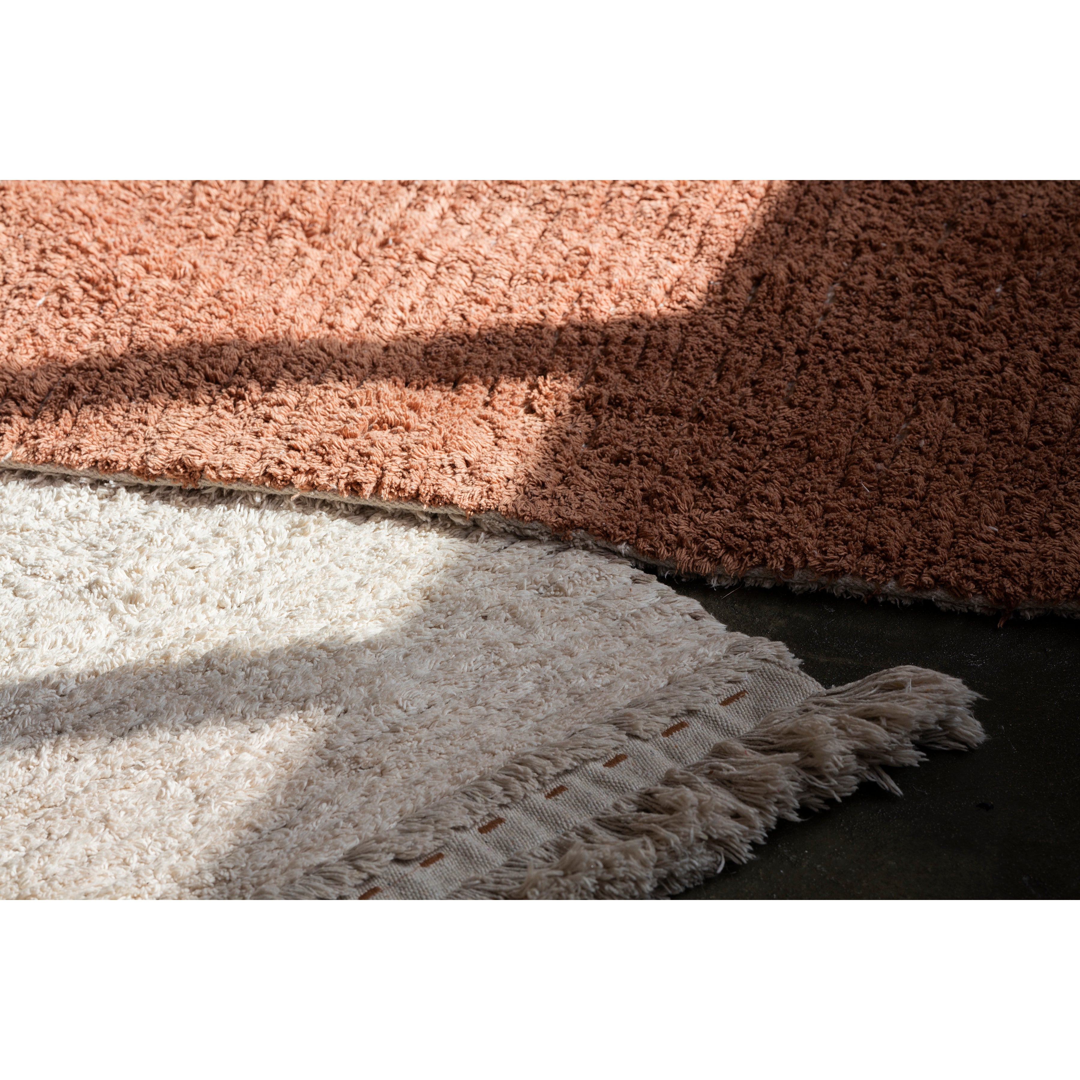 Lorena Canals Reversible Duetto Toffee Machine Washable Cotton Rug (Pre-Order; Est. Delivery in 4-8 Weeks)